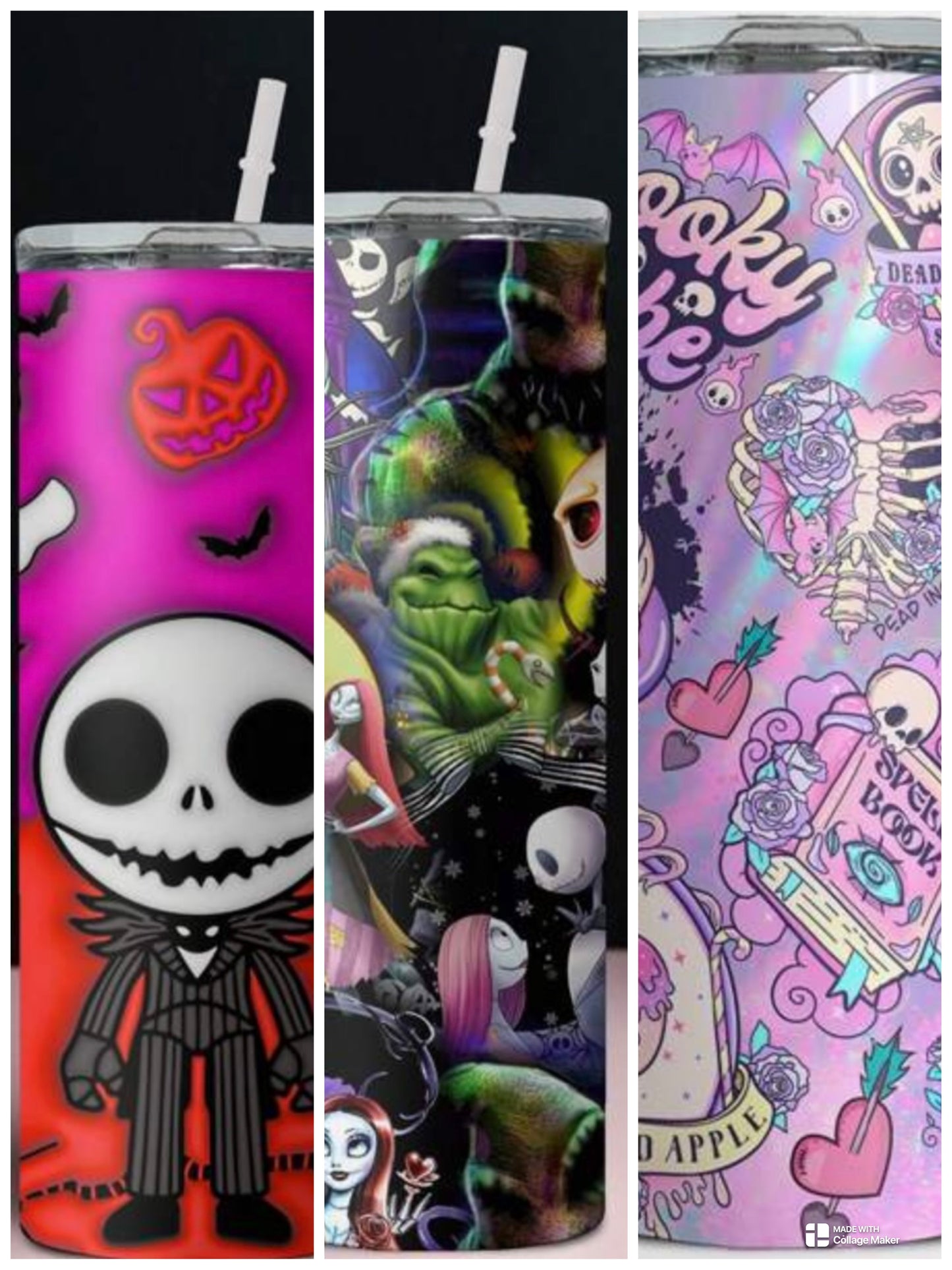 DISNEY HALLOWEEN STAINLESS STEEL TUMBLER INSULATED