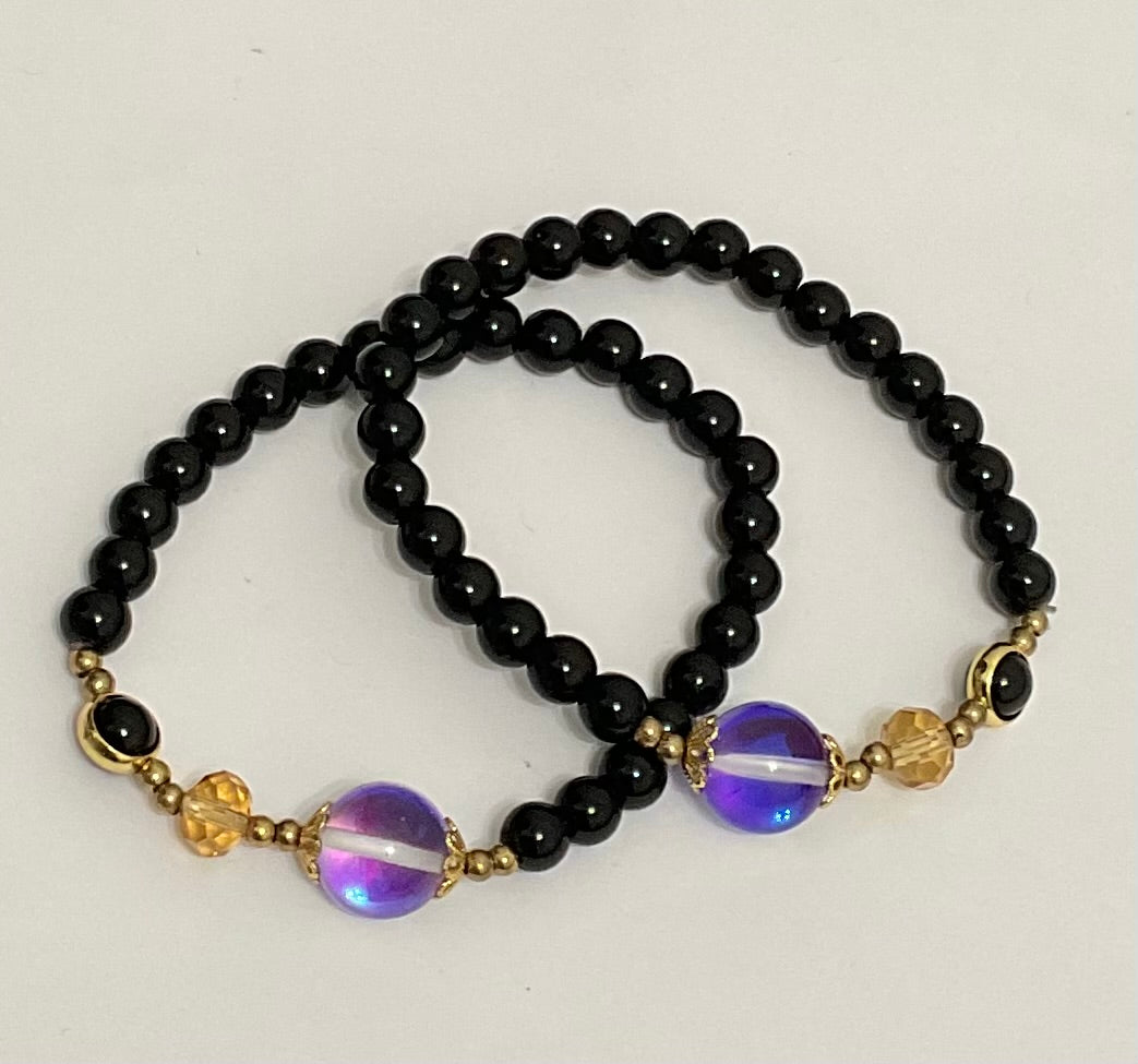 Black Obsidian bracelets