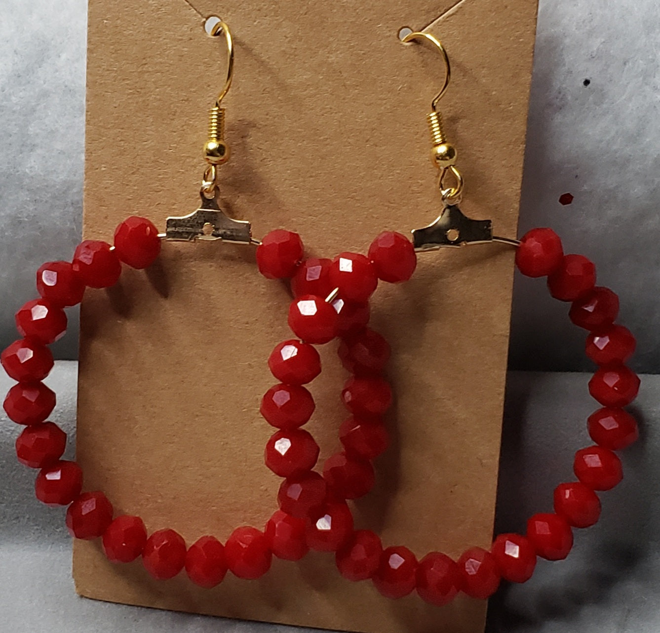 beaded Christmas Earrings