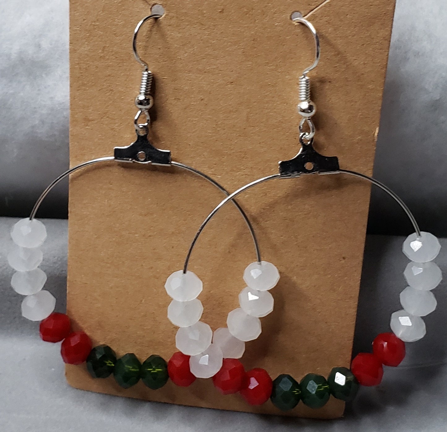 beaded Christmas Earrings