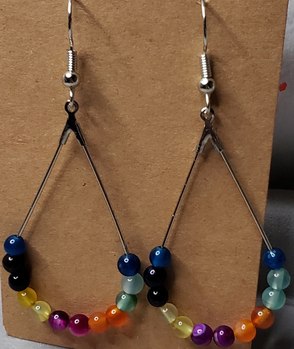 multi colored beaded Earrings