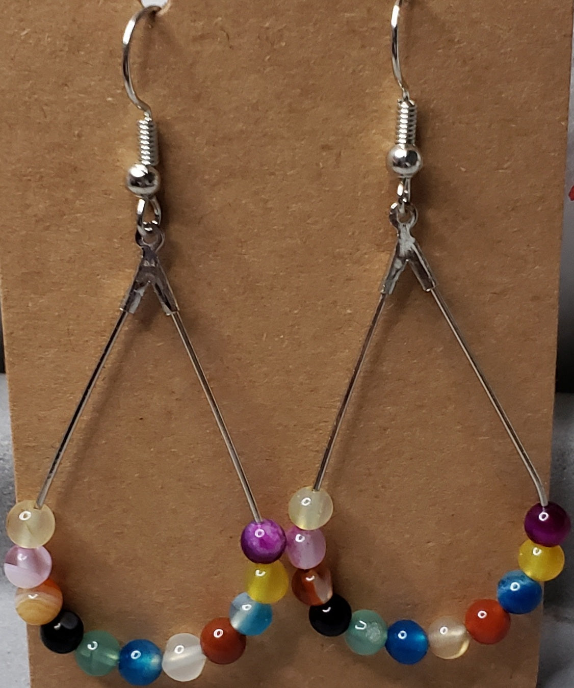 multi colored beaded Earrings