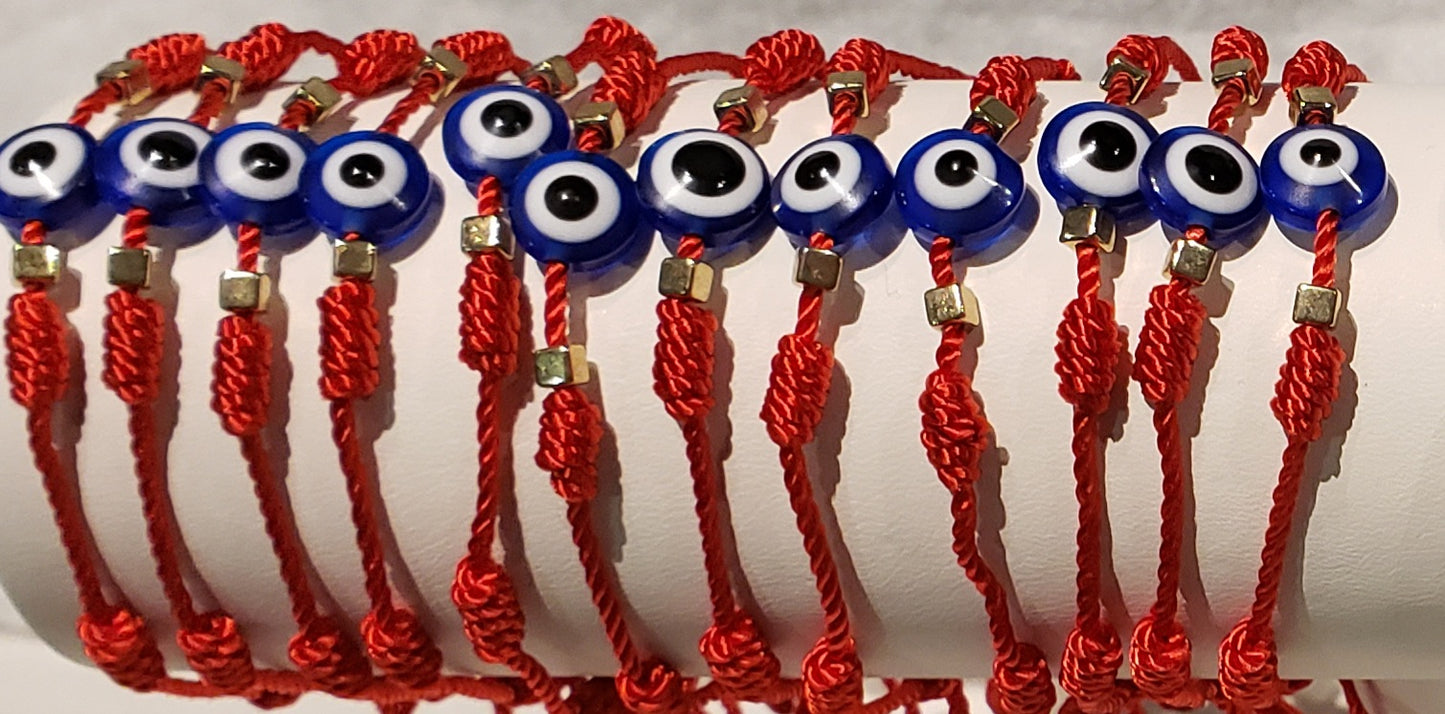 Evil Eye Seven Knot Bracelets