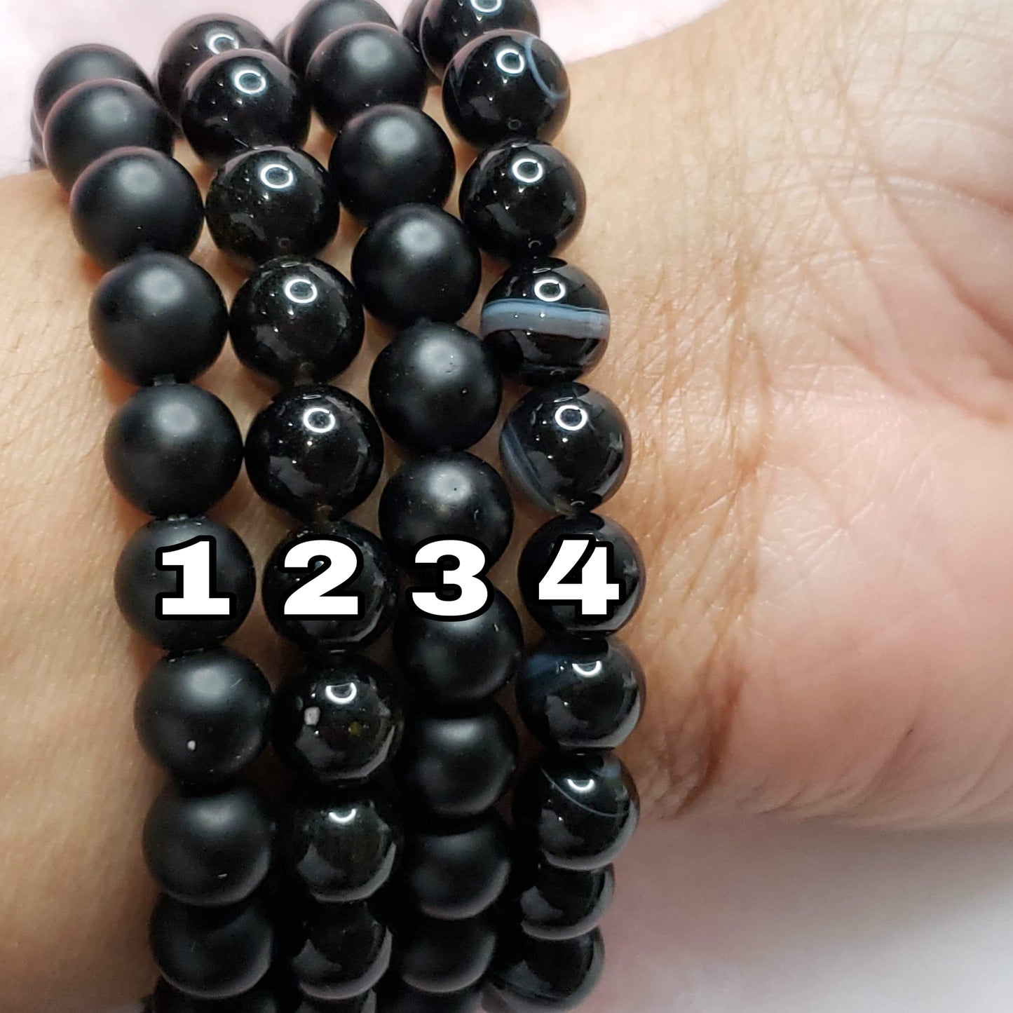 Black Obsidian bracelets