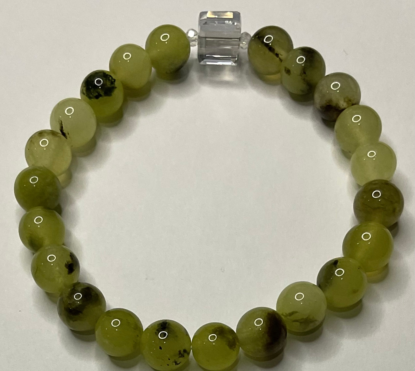 Peridot beaded bracelet