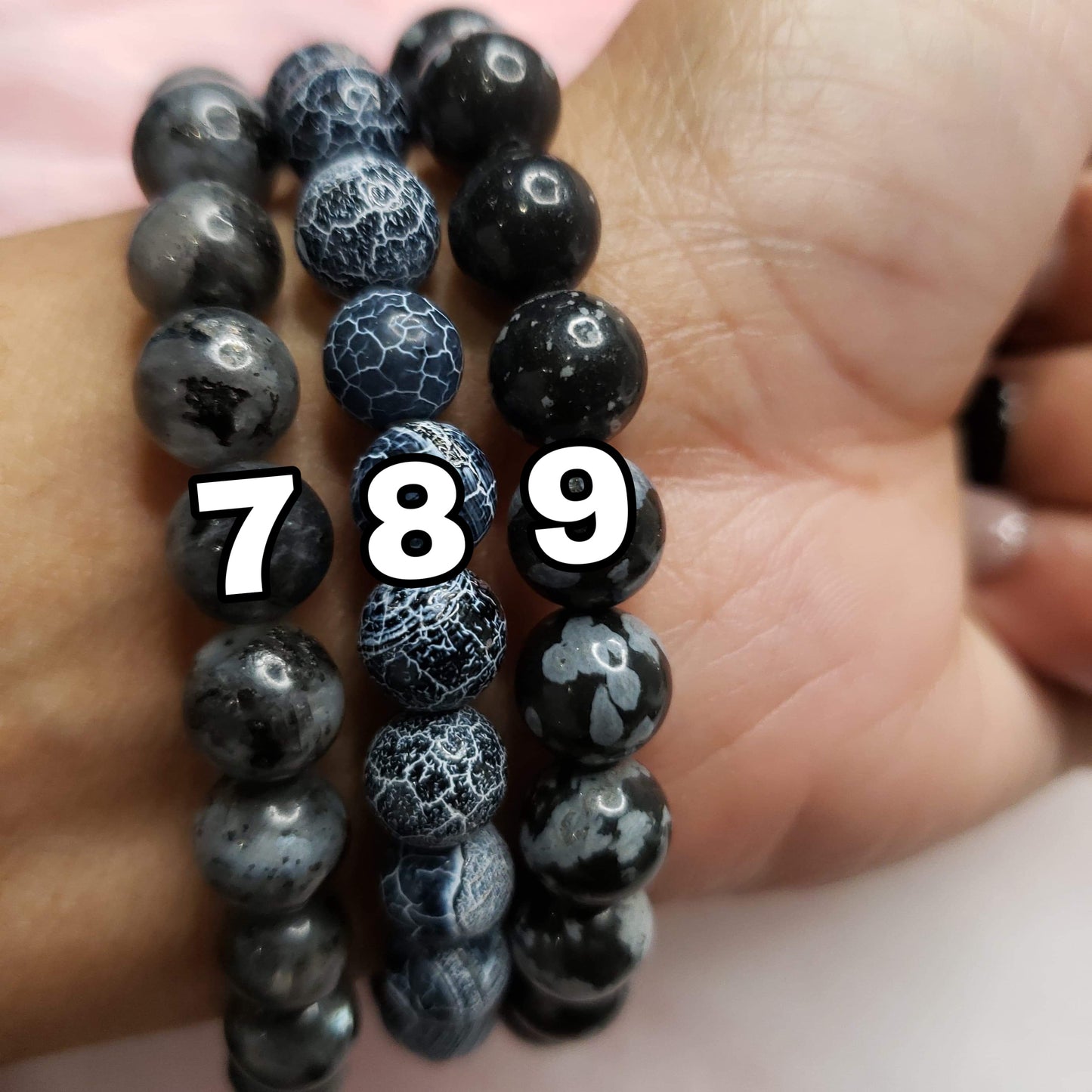 Black Obsidian bracelets