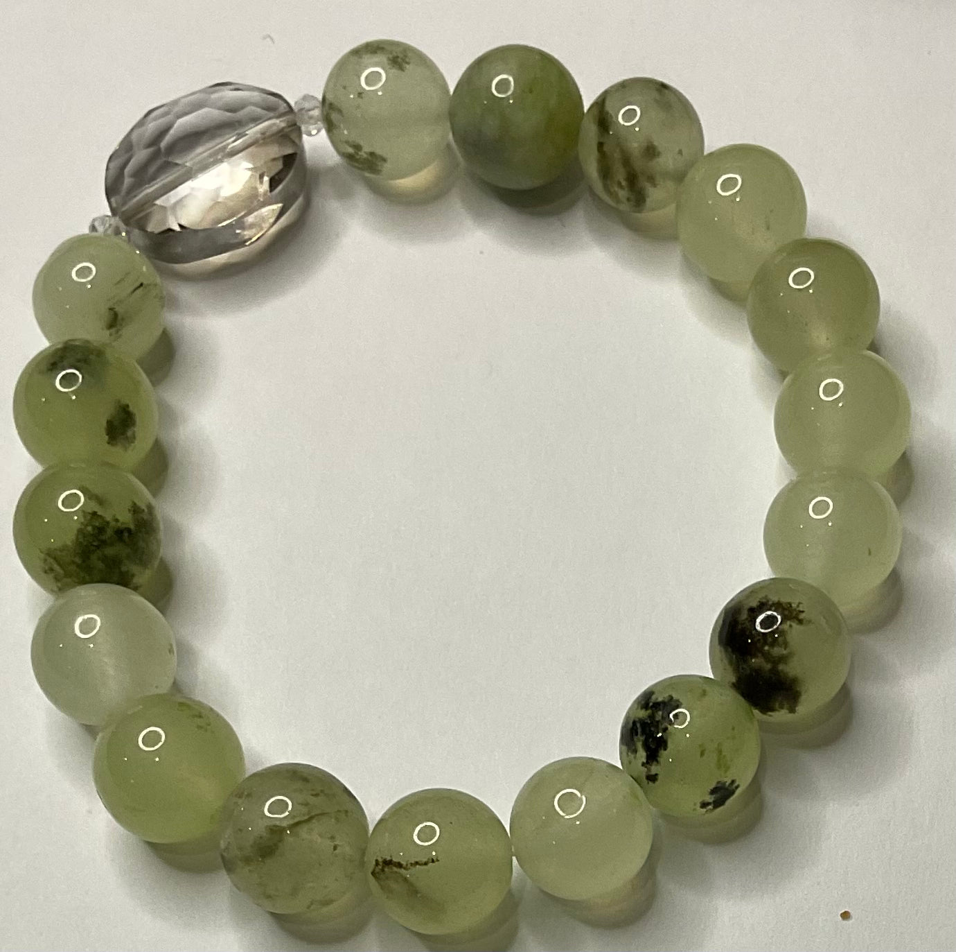 Peridot beaded bracelet